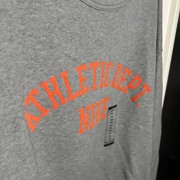 Nike Sportswear Trend Fleece Gray Athletic Pullover Crewneck NWT Size XXL Men's - Picture 4 of 16